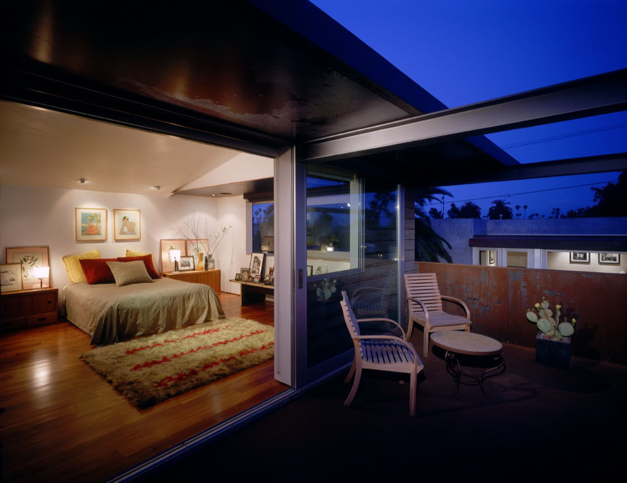 Master Bedroom of 700 Palms Residence by Ehrlich Architects
